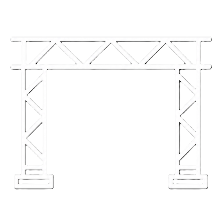 Icono de rigging y tarimas